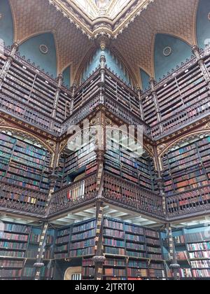 Rio De Janeiro, Brasilien - august 1 2022 - UNESCO-Weltkulturerbe, Königlicher Portugiesischer Lesesaal (Real Gabinete Português de Leitura) Stockfoto