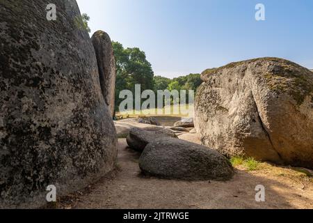 Beglik Tasch oder Begliktasch, ist ein prähistorisches Felsenphänomen, das an der südlichen Schwarzmeerküste Bulgariens, wenige Kilometer nördlich der Stadt liegt Stockfoto