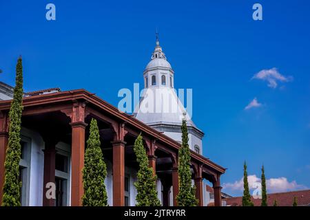 Schöne Luftaufnahme der Plaza Cayala in Guatemala City Stockfoto