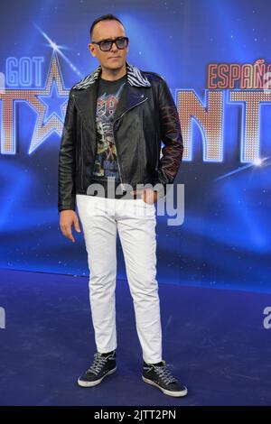 Madrid, Spanien. 01. September 2022. Risto Mejide nimmt an der 'Got Talent 8' in den Mediaset Studios in Madrid Teil. (Foto: Atilano Garcia/SOPA Images/Sipa USA) Quelle: SIPA USA/Alamy Live News Stockfoto