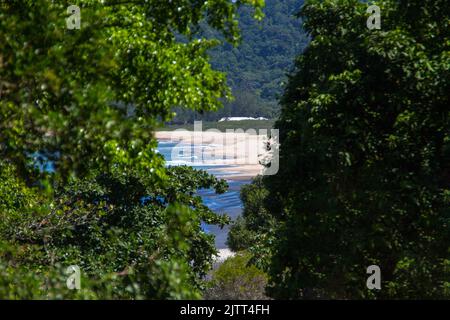 grumari Strand auf der Westseite von rio de janeiro brasilien. Stockfoto