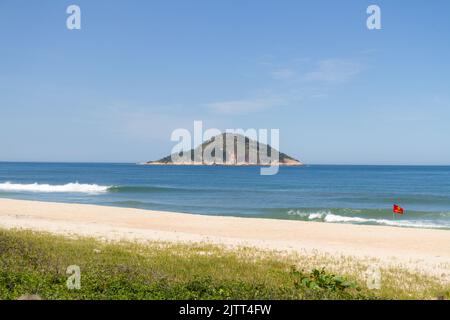 grumari Strand auf der Westseite von rio de janeiro brasilien. Stockfoto