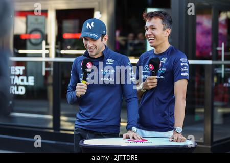 LATIFI Nichola (CAN), Williams Racing FW44, ALBON Alexander (tha), Williams Racing FW44, Portrait während der Formel 1 Heineken Dutch Grand Prix 2022, 15. Lauf der FIA Formel 1 Weltmeisterschaft 2022 vom 2. Bis 4. September 2022 auf dem Zandvoort Circuit, in den Niederlanden, Belgien - Foto Antonin Vincent / DPPI Stockfoto