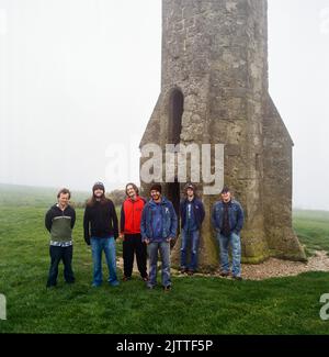 The Bees Band fotografiert im St. Catherine's Oratory 9. May 2004, Chale, Isle of Wight, England, Vereinigtes Königreich. Stockfoto