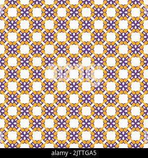 Mehrfarbige nahtlose Mustertextur und Vorlage. Mehrfarbig. Farbenfrohe ornamentale Grafik-Dessin. Farbige Mosaikornamente. Vektorgrafik. EP Stock Vektor
