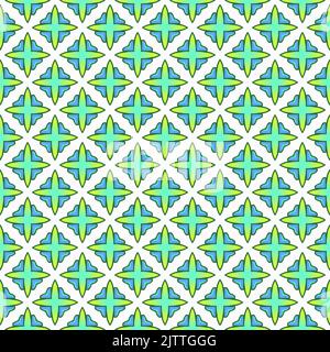 Mehrfarbige nahtlose Mustertextur und Vorlage. Mehrfarbig. Farbenfrohe ornamentale Grafik-Dessin. Farbige Mosaikornamente. Vektorgrafik. EP Stock Vektor