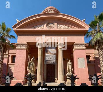 VILANOVA i LA GELDRU,SPANIEN-August 29,2012:Klassisches Gebäude, Museumsbibliothek Victor Balaguer in Vilanova i la Geldru, Katalonien Stockfoto