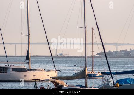 Botafogo Bucht in Rio de Janeiro. Stockfoto