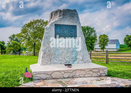 Denkmal für Clara Barton, Antietam National Battlefield, Maryland USA, Sharpsburg, Maryland Stockfoto