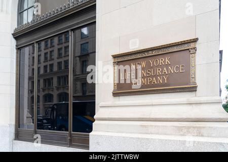 Hauptsitz der New York Life Insurance Company in New York City, NY, USA Stockfoto