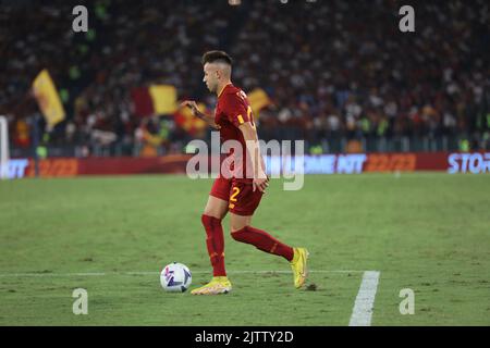 Rom, Italien. 30. August 2022. Im Stadio Olimpico in Rom, als Roma Monza 3-0 für das Spiel der italienischen Serie A 4. besiegten 2022 - 2023 in diesem Bild: Stephan El Shaarawy Quelle: Pacific Press Media Production Corp./Alamy Live News Stockfoto