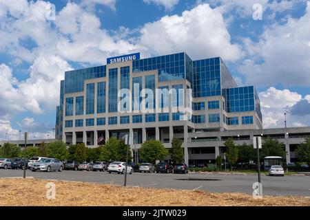 Samsung Electronics America Firmenzentrale in Ridgefield Park, NJ, USA. Stockfoto