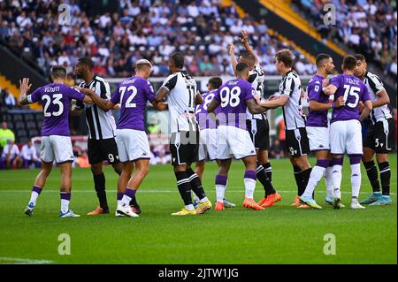 Udine, Italien. 31. August 2022. Udinese Calcio und ACF Fiorentina während Udinese Calcio gegen ACF Fiorentina, italienische Fußballserie Ein Spiel in Udine, Italien, August 31 2022 Quelle: Independent Photo Agency/Alamy Live News Stockfoto