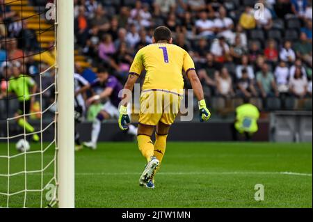 Udine, Italien. 31. August 2022. Fiorentina's Pietro Terracciano während Udinese Calcio vs ACF Fiorentina, italienische Fußballserie A Spiel in Udine, Italien, August 31 2022 Quelle: Independent Photo Agency/Alamy Live News Stockfoto
