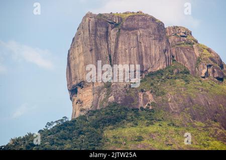 Blick auf den gavea-Stein in rio de janeiro. Stockfoto