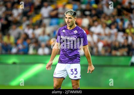 Udine, Italien. 31. August 2022. Fiorentinas Riccardo Sottil-Porträt während des Udinese Calcio vs ACF Fiorentina, italienische Fußballserie Ein Spiel in Udine, Italien, August 31 2022 Quelle: Independent Photo Agency/Alamy Live News Stockfoto