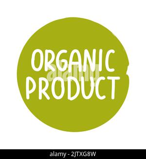 Bio-grüne Etiketten. Bio-Öko-Logo-Set. Vektor Ökologie runde Banner oder Aufkleber Stock Vektor