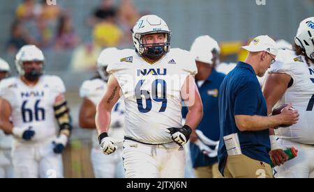 HE Arizona State Sun Devils starten ihre Saison 202 mit einem 40-3-Sieg über die Northern Arizona Lumberjacks und bringen das ganze Drama der Offseason wir Stockfoto