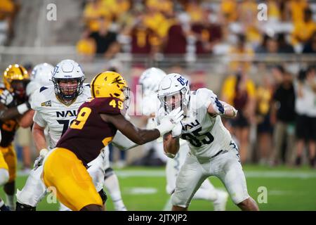 HE Arizona State Sun Devils starten ihre Saison 202 mit einem 40-3-Sieg über die Northern Arizona Lumberjacks und bringen das ganze Drama der Offseason wir Stockfoto