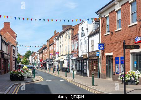 Long Street, Atherstone, Warwickshire, England, Großbritannien Stockfoto