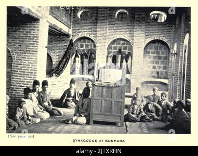 Synagoge in Buchara aus dem Buch "Juden in vielen Ländern" von Adler, Elkan Nathan, 1861-1946; Jewish Publication Society of America Erscheinungsdatum 1905 Stockfoto