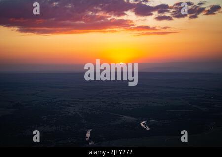 Afrika aus der Luft Stockfoto