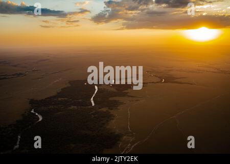 Afrika aus der Luft Stockfoto