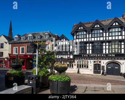 Das Imperial Inn an der Widemarsh Street in Hereford Herefordshire England Stockfoto