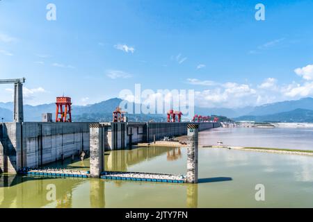 Drei-Schluchten-Staudamm, China Stockfoto