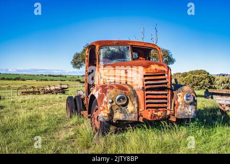 Rostiger Pickup-Truck Stockfoto