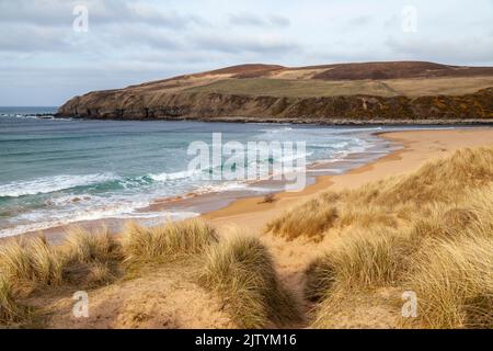 Melvich Beach an der Nordküste 500 im schottischen Hochland, Schottland Stockfoto