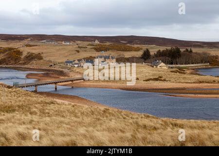 Bighouse, Melvich Bay an der Nordküste 500 im schottischen Hochland, Schottland Stockfoto