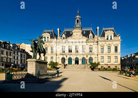 Vannes Bretagne Frankreich. Das Rathaus Stockfoto