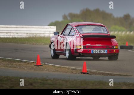 Couse de voiture de Sport Circuit d'Abbeville Stockfoto