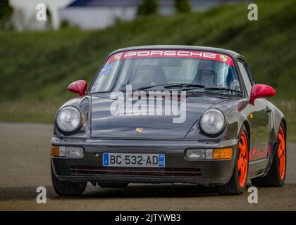 Couse de voiture de Sport Circuit d'Abbeville Stockfoto