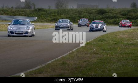 Couse de voiture de Sport Circuit d'Abbeville Stockfoto