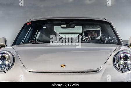 rencontre porsche sur le Circuit de vitesse d'Abbeville, porsche 911.993, panamera, carrera, gts. Stockfoto