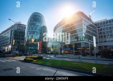 Eurovea Galleria Shopping Mall - Bratislava, Slowakei Stockfoto