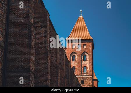 Eine Festung des Deutschen Ordens, das mittelalterliche Schloss Kwidzyn in Polen Stockfoto