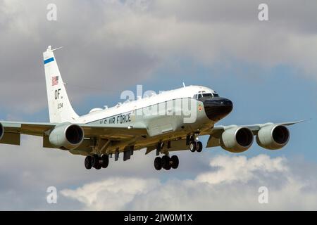 RC-135W Boeing Rivet Joint, reg 62-4134 Rufzeichen #jake11 8.. August 2022 RAF Mildenhall in Großbritannien Stockfoto