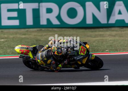 2.. September 2022; Misano World Circuit Marco Simoncelli, Misano Adriatico, Rimini, Emilia-Romagna, Italien; 2022 San Marino und Rimini Riviera MotoGP Free Practice Marco Bezzecchi VR46 Team Credit: Action Plus Sports Images/Alamy Live News Stockfoto