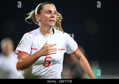 KARLOVAC, 02. SEPTEMBER: Noelle Maritz aus der Schweiz beim Qualifikationsspiel der FIFA Frauen zur Fußball-Weltmeisterschaft 2023 zwischen Kroatien und der Schweiz am 2. September 2022 im Branko Cavlovic-Cavlek-Stadion in Karlovac, Kroatien. Foto: Matija Habljak/PIXSEL Quelle: Pixsell Foto- und Videoagentur/Alamy Live News Stockfoto