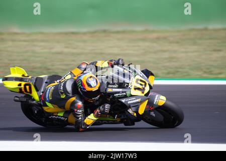 Misano Adriatico, Italien. 02. September 2022. #10 Luca MARINI (Mooney VR46 Racing Team) während des Gran Premio di San Marino e della Riviera di Rimini Free Practice Moto GP, MotoGP World Championship in Misano Adriatico, Italien, September 02 2022 Credit: Independent Photo Agency/Alamy Live News Stockfoto