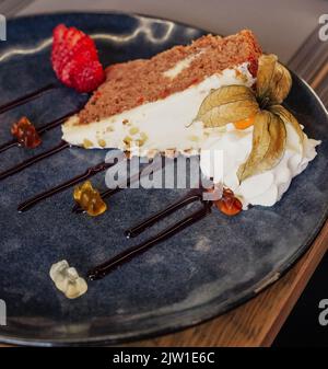 Dessert in einem schicken Restaurant Stockfoto