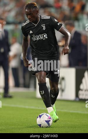 Turin, Italien, 31.. August 2022. Moise Kean von Juventus während des Spiels der Serie A im Allianz Stadium, Turin. Bildnachweis sollte lauten: Jonathan Moscrop / Sportimage Stockfoto