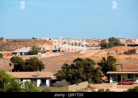 Stadt Coober Pedy - Australien Stockfoto