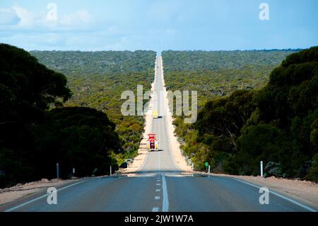 Eyre Highway - South Australia Stockfoto