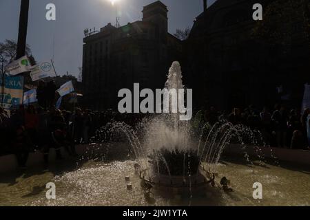 Buenos Aires, Argentinien. 2. September 2022. März zur Ablehnung des Angriffs auf Vizepräsidentin Cristina FernÃndez de Kirchner. (Bild: © Esteban Osorio/Pacific Press via ZUMA Press Wire) Bild: ZUMA Press, Inc./Alamy Live News Stockfoto