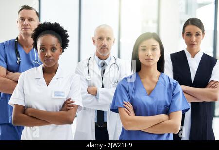 Ihre Gesundheit ist von größter Bedeutung. Ärzte in einem Krankenhaus. Stockfoto