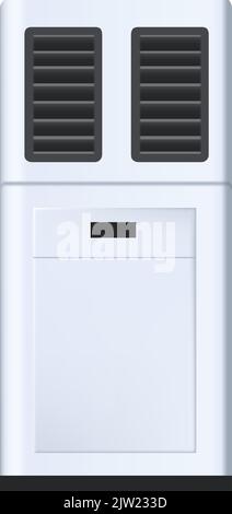 Klimaanlage oder Heizung, tragbare Klimatisierung Stock Vektor